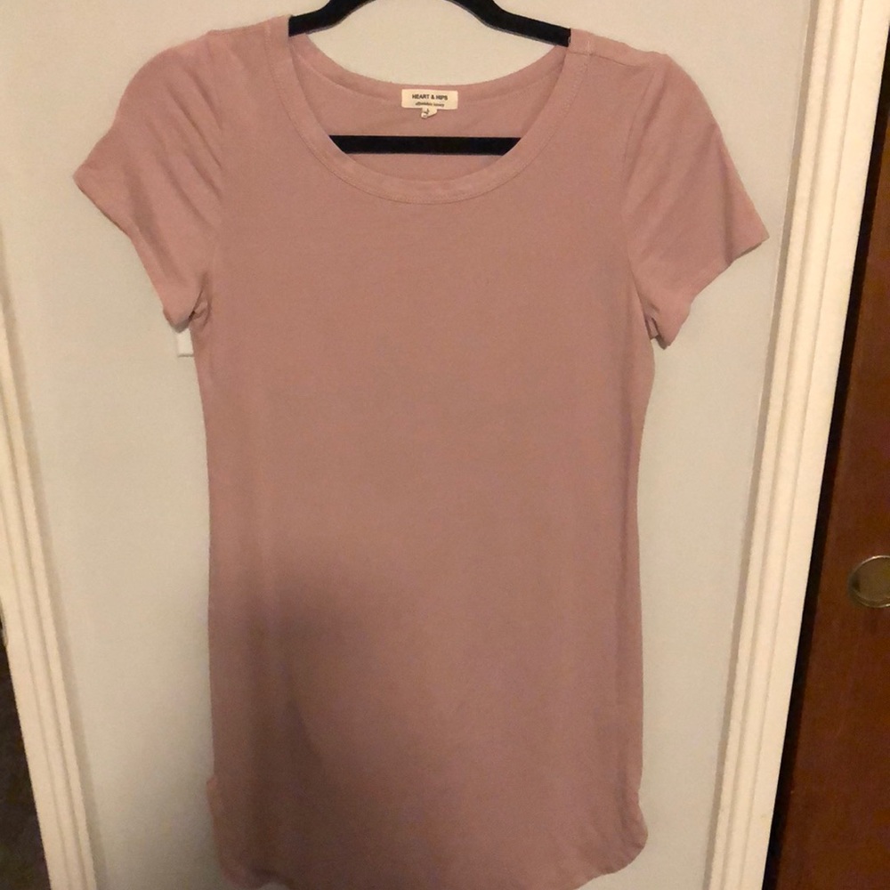 Blush T-shirt dress
